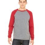 Bella + Canvas Men's Jersey Long-Sleeve Baseball T-Shirt